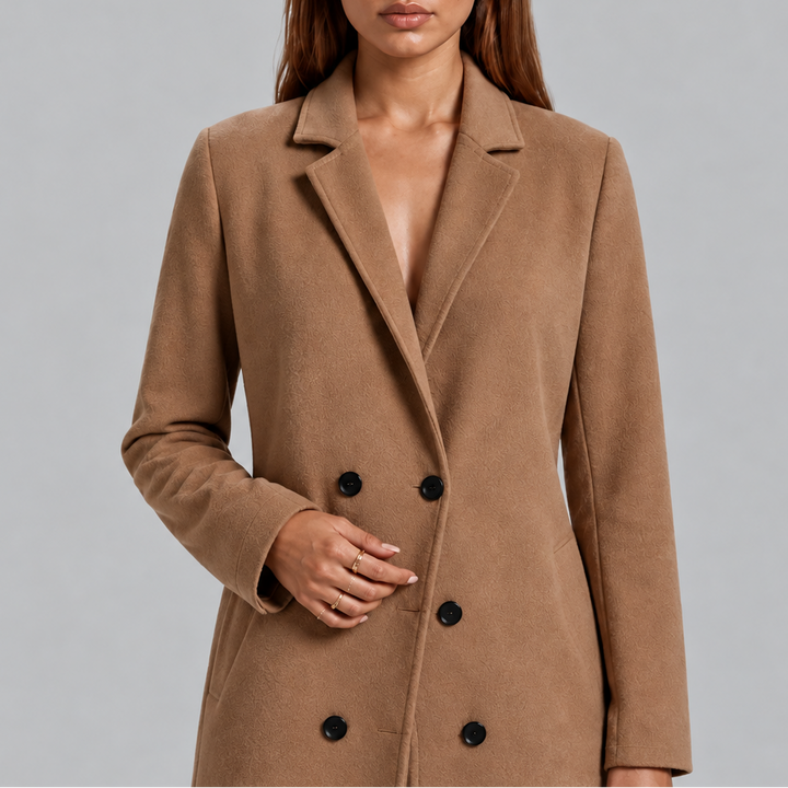 Women's Coat Tailored Formal Longline (5)