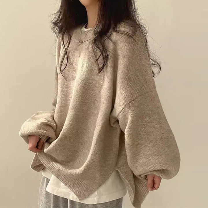 Women's Comfortable Knit Sweaters with Drop Shoulders (9)