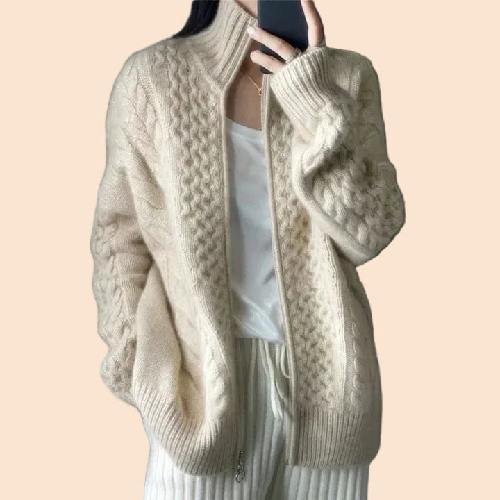 Women's Cosy Cashmere Cardigan for Layering (2)