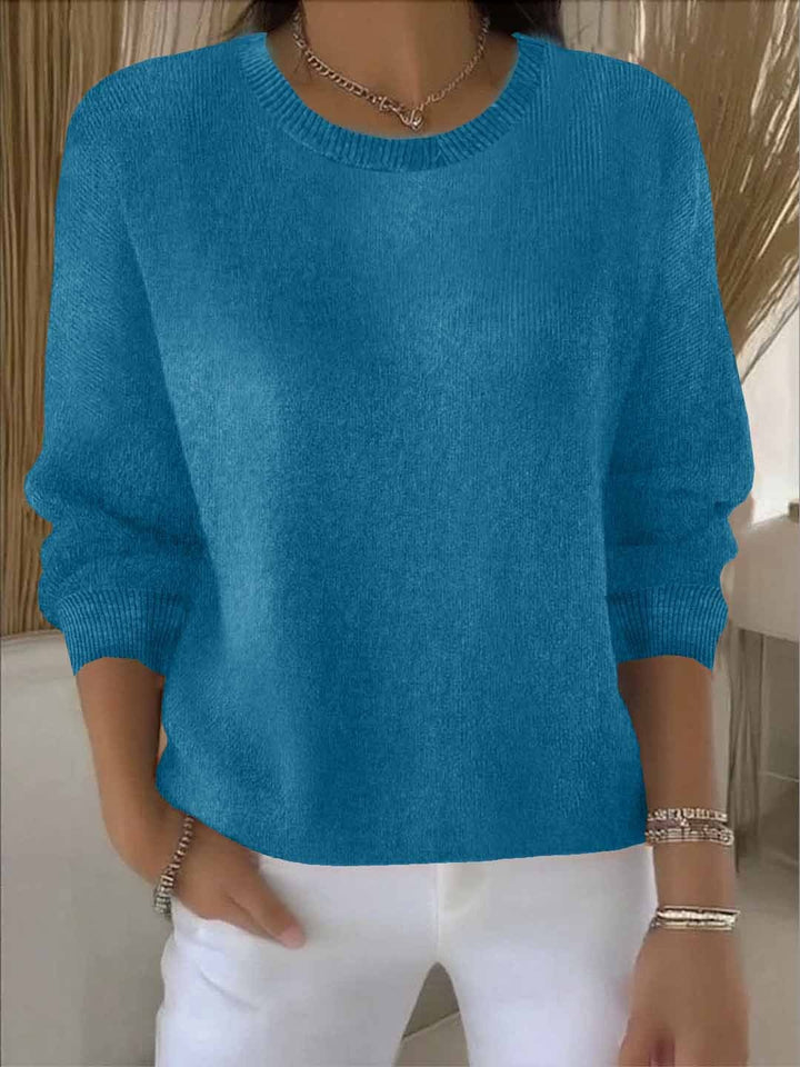 Women's Cosy Knit Christmas Jumper in Blue