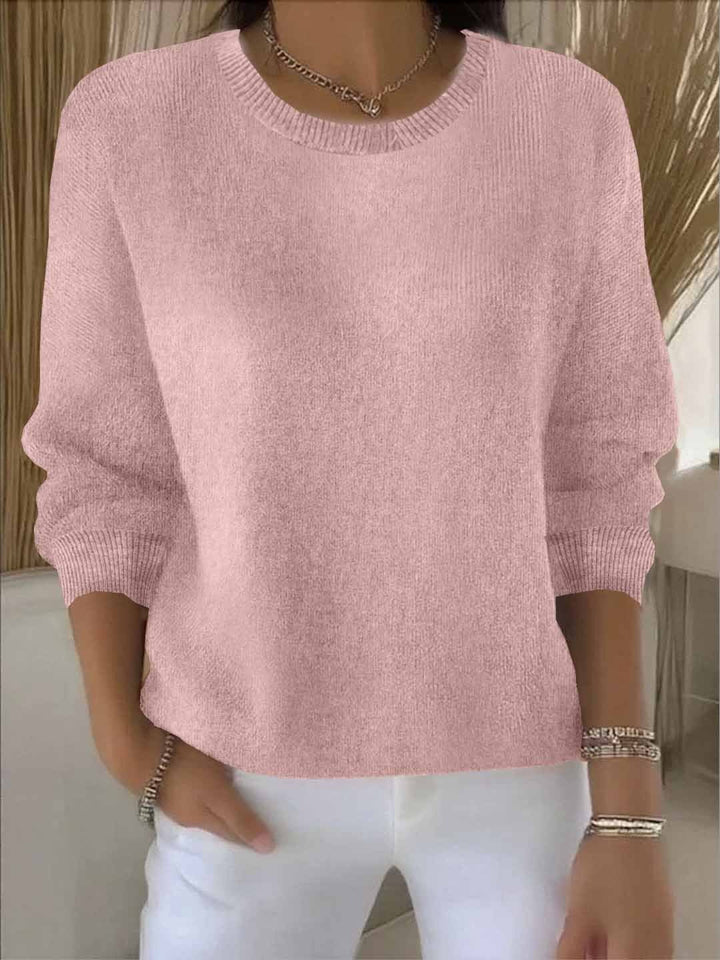 Women's Cosy Knit Christmas Jumper in Pink