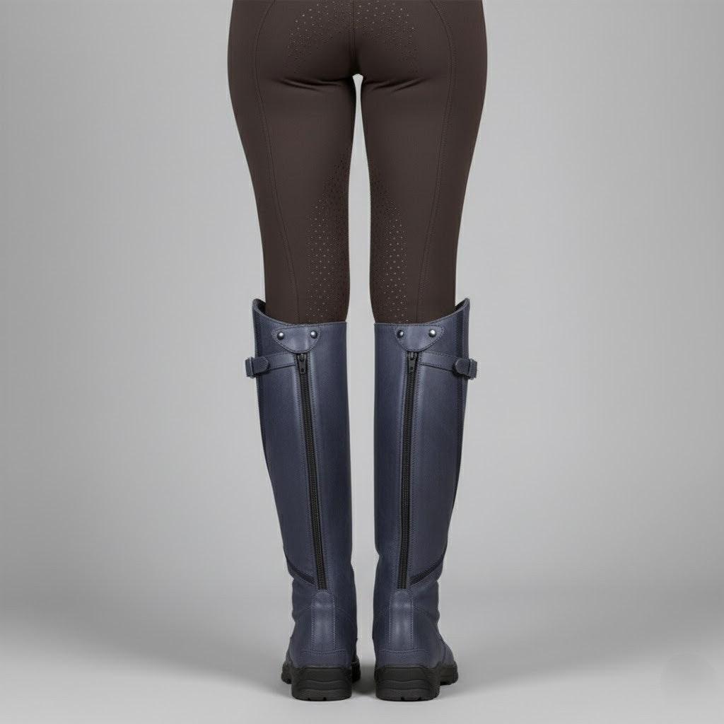 Women's Cowboy Boots, Knee-High Leather Outdoor Wear (6)