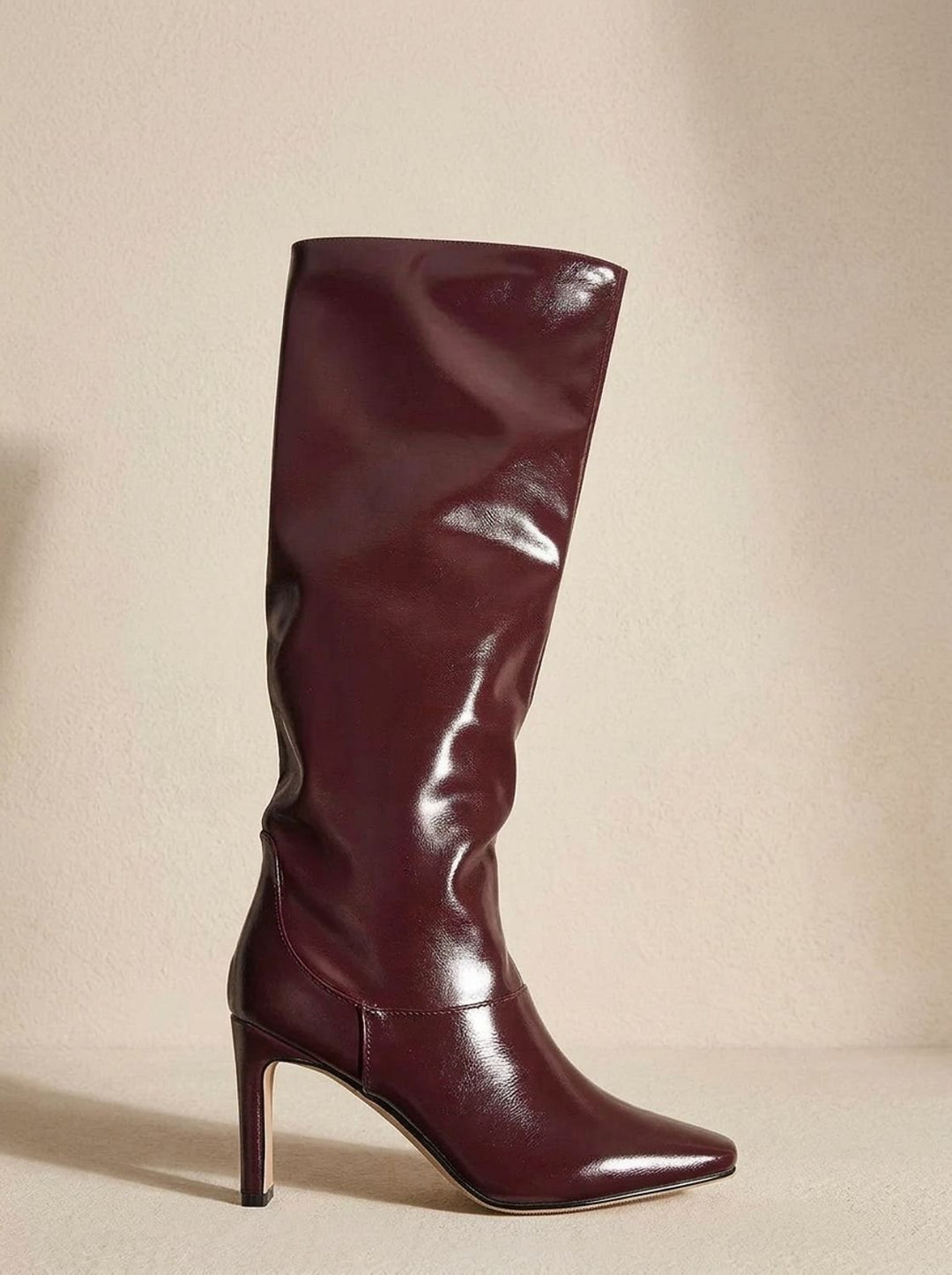Women's Cowboy Boots Knee-High with Square Heel (6)