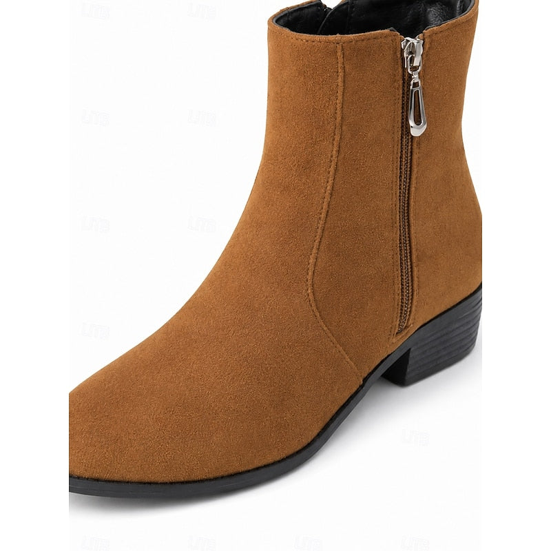 Women's Cowboy Boots with Ankle Zip (5)