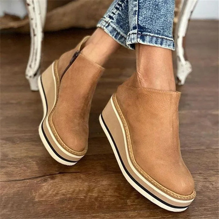 Women's Cowboy Boots with Platform Wedge Sole (3)