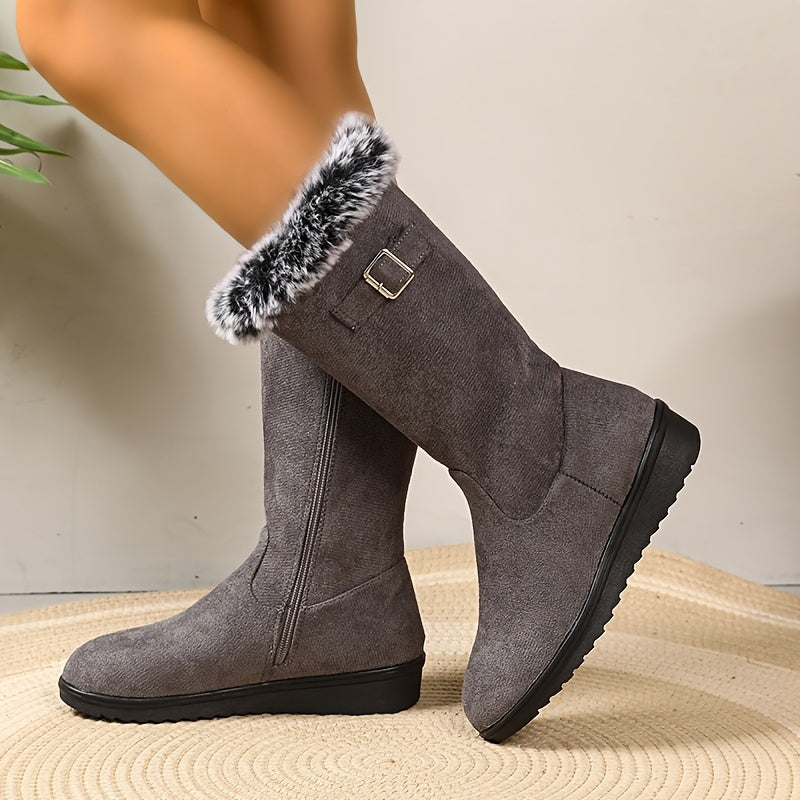 Women's Cowboy Boots with Plush Lining (3)