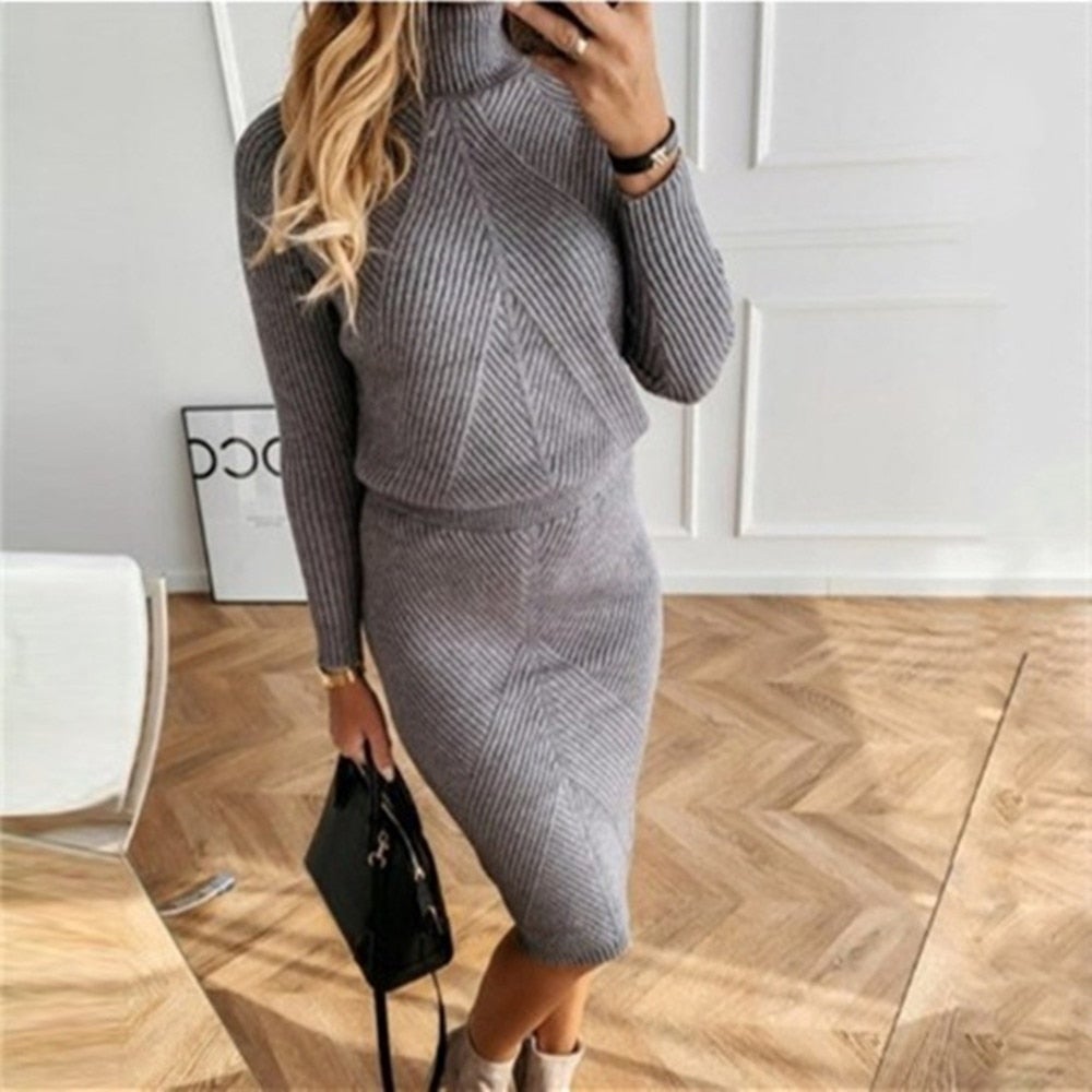 Women's Cozy Knit Christmas Dress for Holiday Celebrations (2)