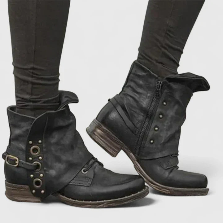 Women's Durable Everyday Knee High Boots in Black