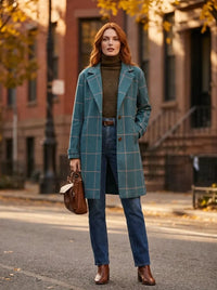 Aria | Women's Elegant Check Autumn Coat