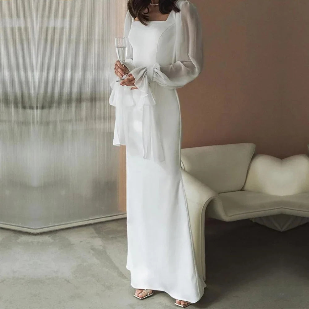 Women's Elegant Midi Dress for Evening Weddings (2)