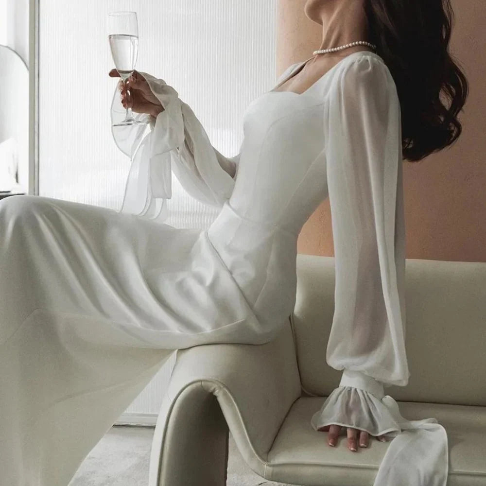Women's Elegant Midi Dress for Evening Weddings (3)