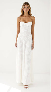 Hallie | Women's Elegant Slip Maxi Wedding Guest Dress