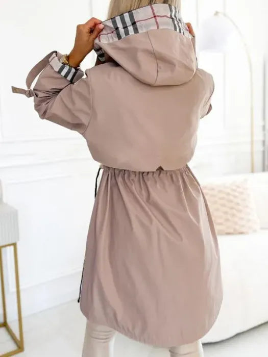 Women's Elegant Water-Resistant Trench Coat (3)