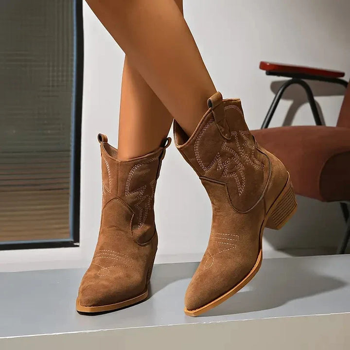 Women's everyday ankle boots for autumn in Brown