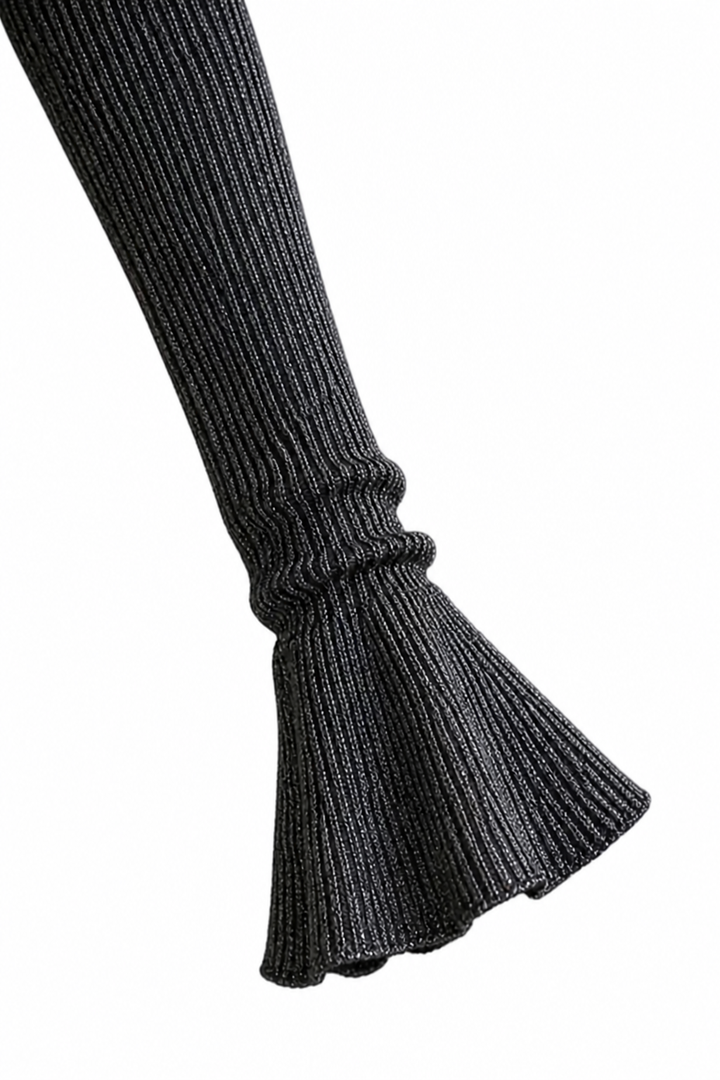 Women's Fishtail Party Dress with Wide Sleeves (10)