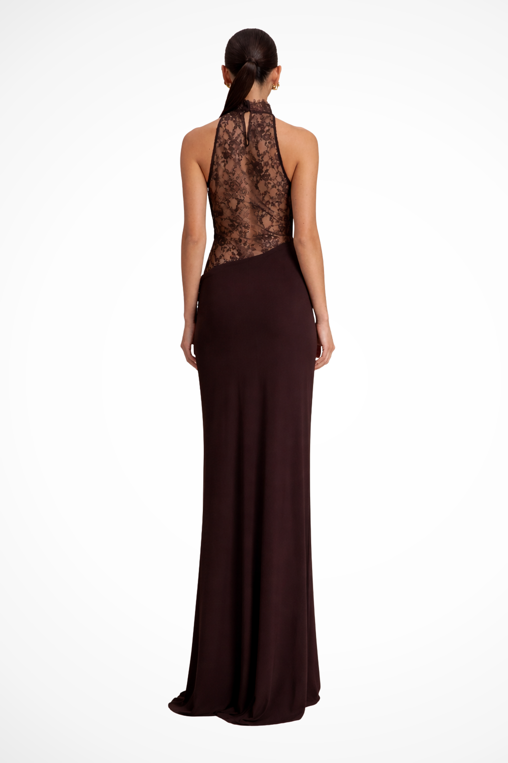 Women's Flowing Lace Maxi Wedding Guest Dress (2)