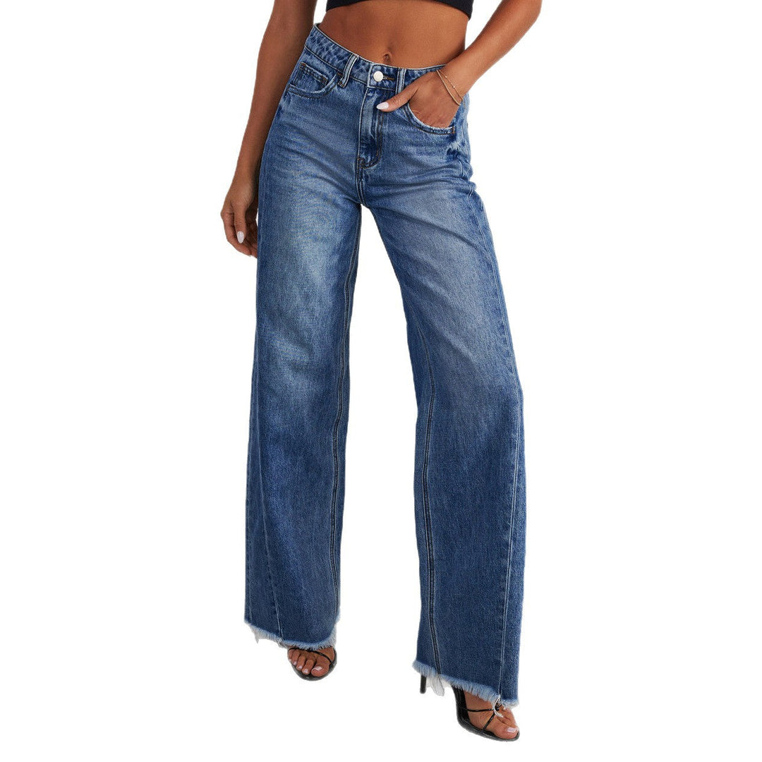 Women's High-Waisted Wide Leg Jeans (6)
