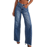 Evelyn | Women's High-Waisted Wide Leg Jeans