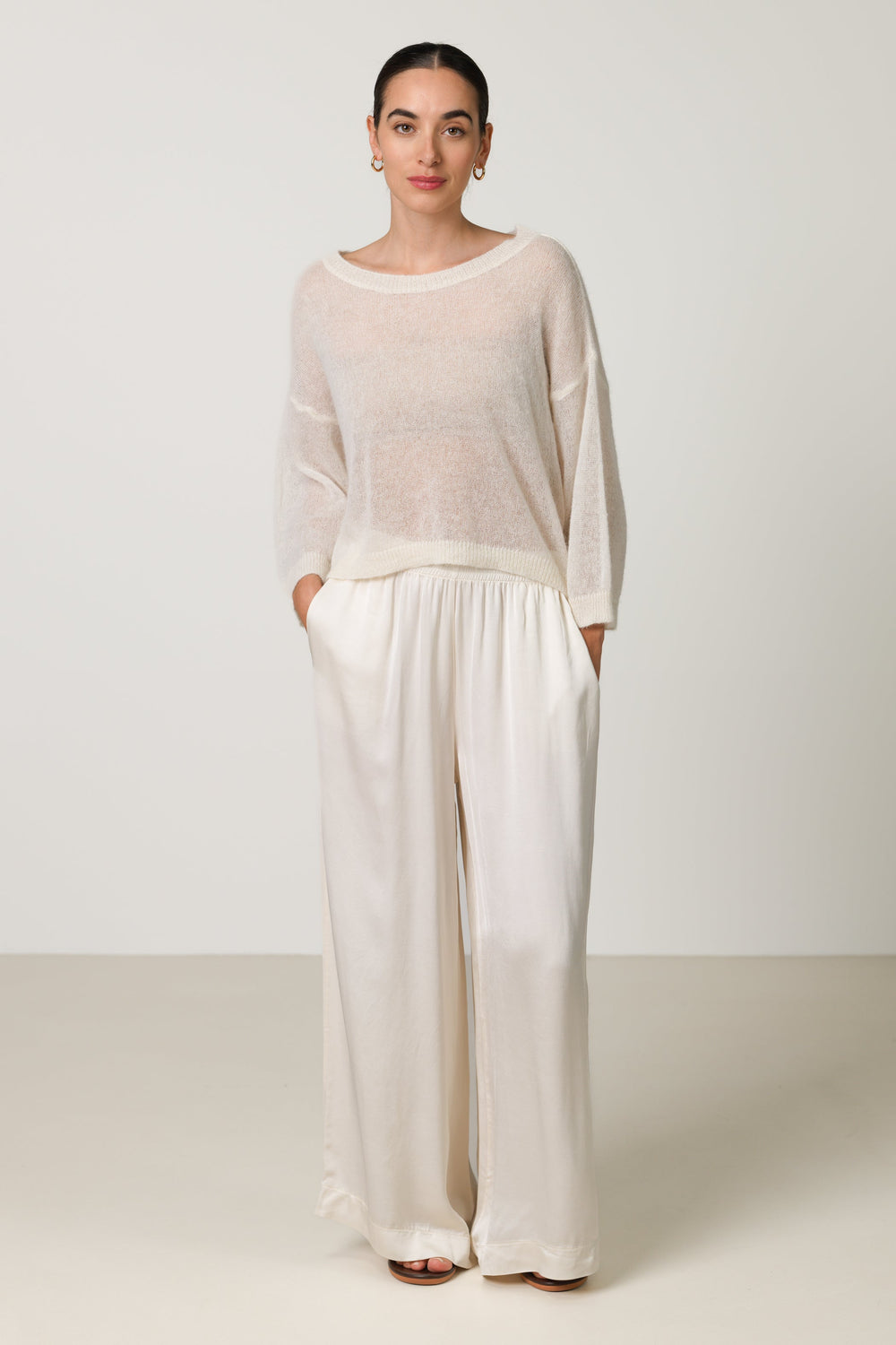 Women's Ivory Alpaca Jumper, Dressy or Casual (2)