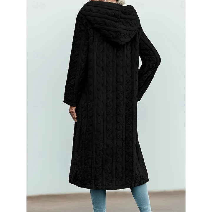 Women's Jacket Hooded Longline for Autumn (4)