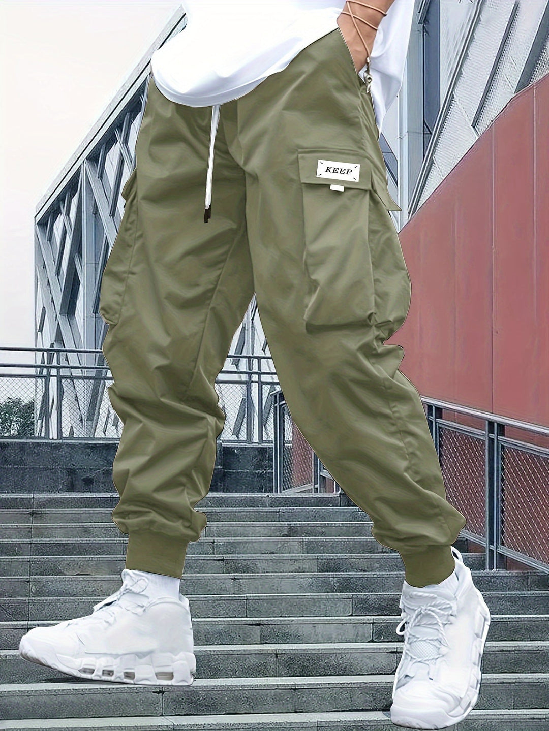 Women's Jeans-Style Cargo Jogger Pants (8)