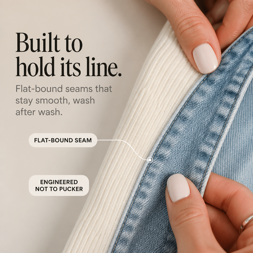 Women's Jumper in Textured Knit with Denim (4)