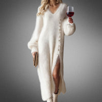 Ava | Women's Knitted Dress Maxi Oversized & Cozy