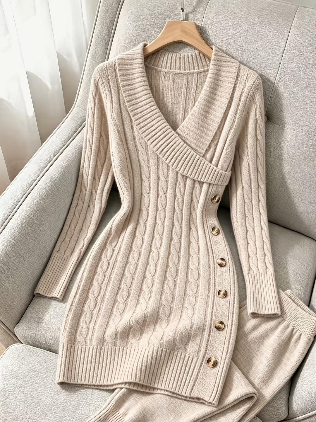Women's Knitted Midi Dress for Autumn Parties (13)