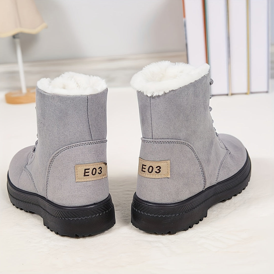 Women's Lace-Up Ankle Boots for Winter (9)