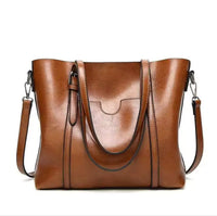 Maria | Women's Large Leather-Look Shoulder Bag