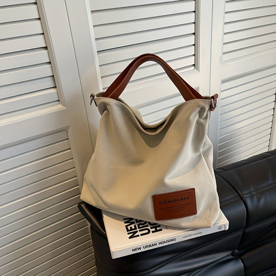 Women's Large Slouchy Canvas Tote (4)