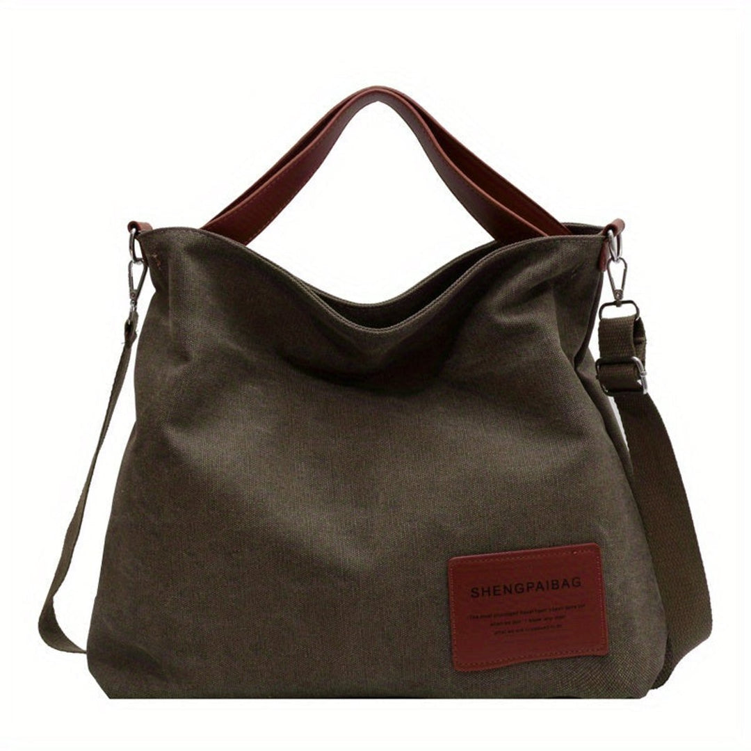 Women's Large Slouchy Canvas Tote (5)