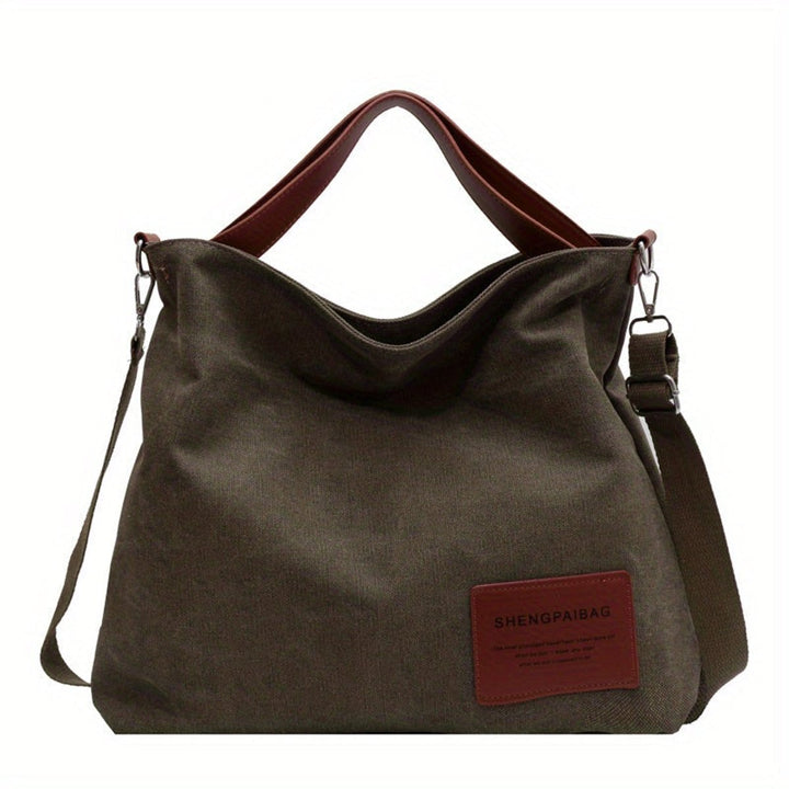 Women's Large Slouchy Canvas Tote (5)