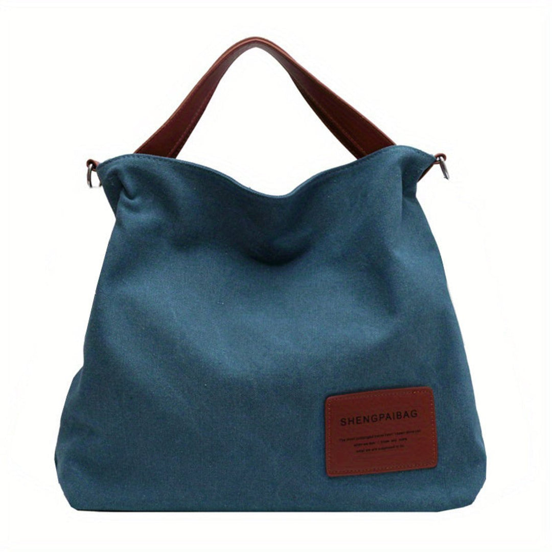 Women's Large Slouchy Canvas Tote (6)