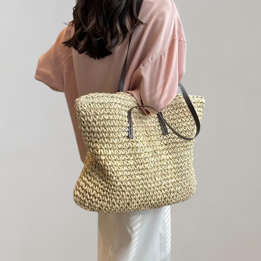 Women's Large Woven Raffia Bohemian (3)
