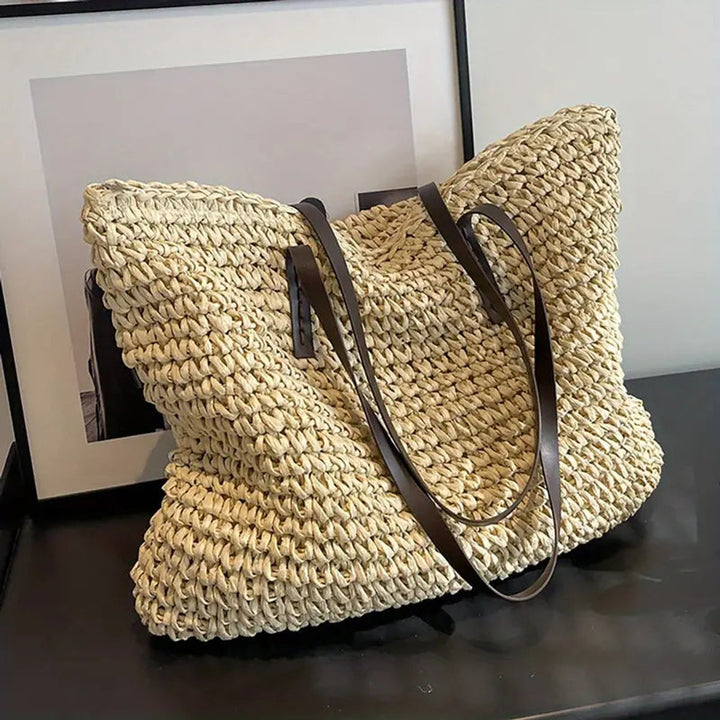 Women's Large Woven Raffia Bohemian (8)