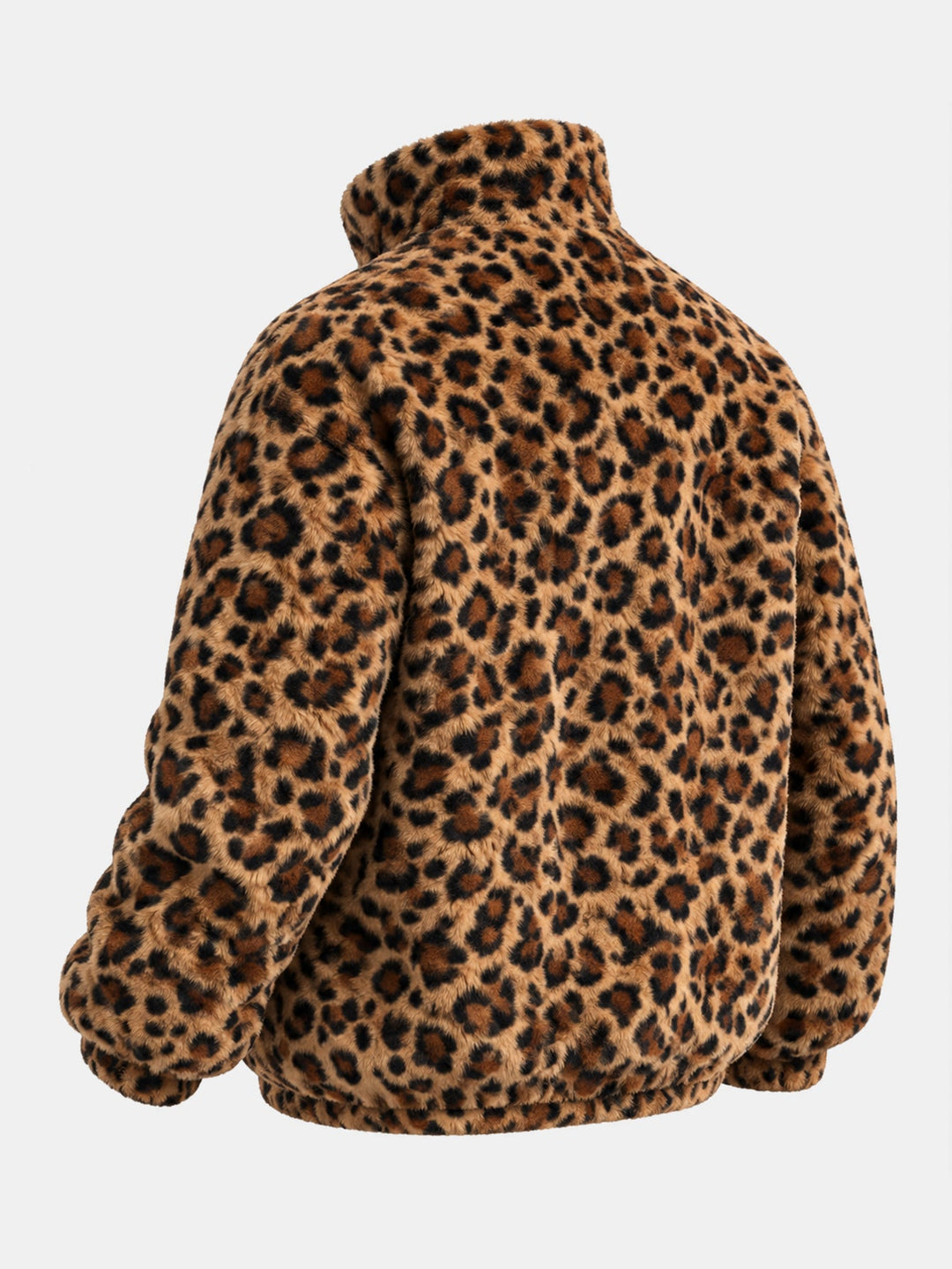 Women's Leopard Faux Fur Winter Coat (3)