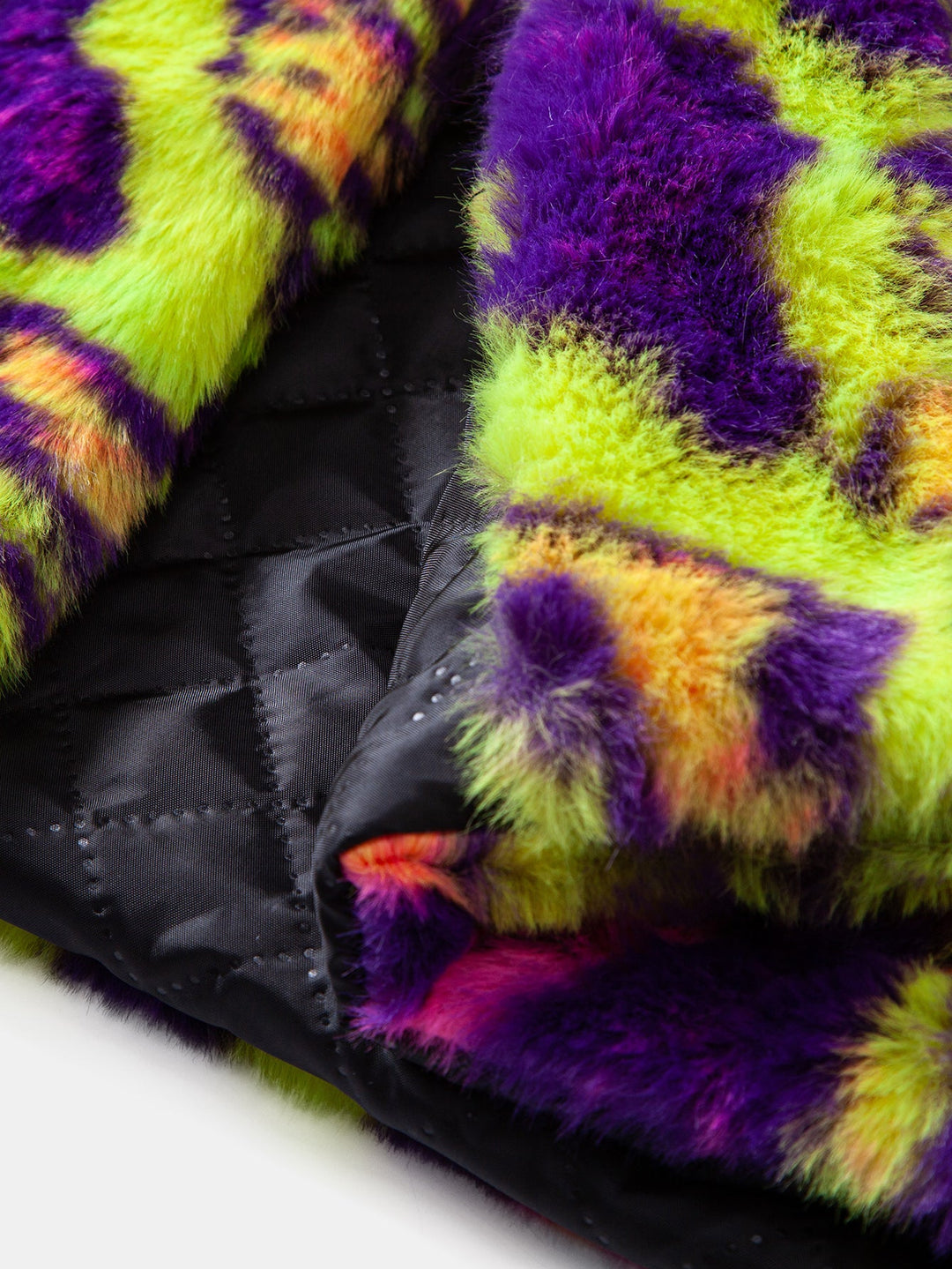 Women's Leopard Longline Faux Fur Trench Coat (5)