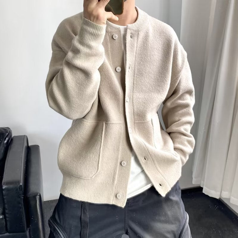 Women's Long Cardigan for Everyday Layering in Beige