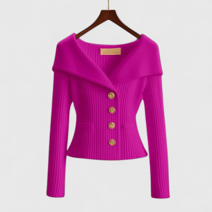Women's Long Cardigan in Soft Knit in Pink