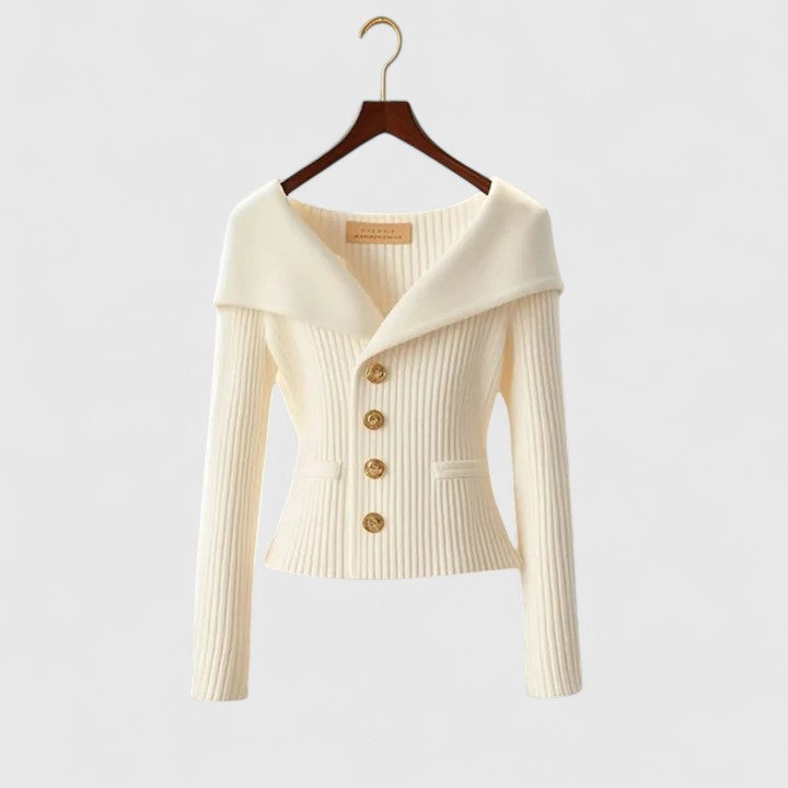 Women's Long Cardigan in Soft Knit in White