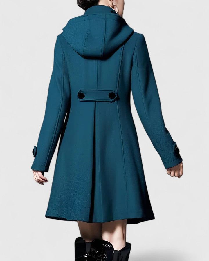 Women's Long Coat with Elegant Tailoring (2)