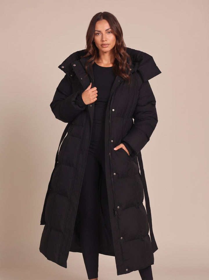Women's Long Puffer Coat for Winter Commuting (2)