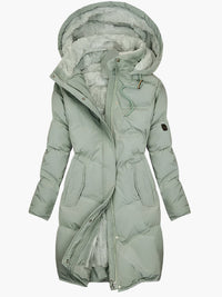Hallie | Women's Long Quilted Puffer Jacket for Winter