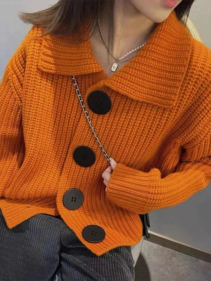 Women's Long-Sleeve Jumper Dress with Collar