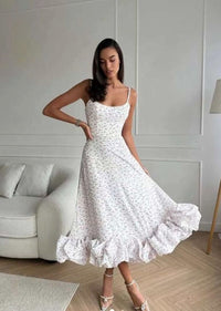 Sofia | Women's Midi A-Line Wedding Guest Dress