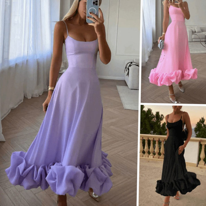 Women's Midi A-Line Wedding Guest Dress (7)