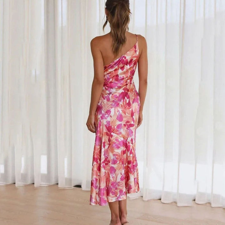 Women's Midi Wedding Guest Dress in Florals (3)