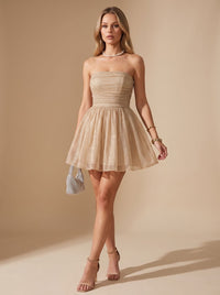 Evelyn | Women's Mini Strapless Sequin Party Dress
