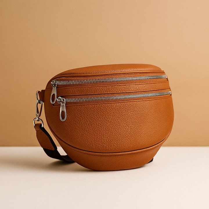 Women's Multi-Pocket Crossbody Bag for Daily Travel in Brown